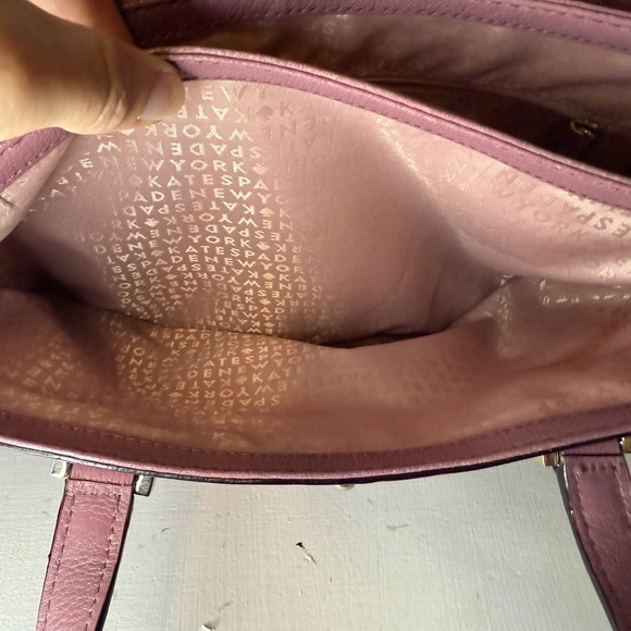 Kate Spade Natasha Lovett Street Purple Satchel Top Handle Purse Handbag - Picture 15 of 15